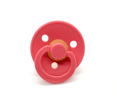 bibs pacifier coral