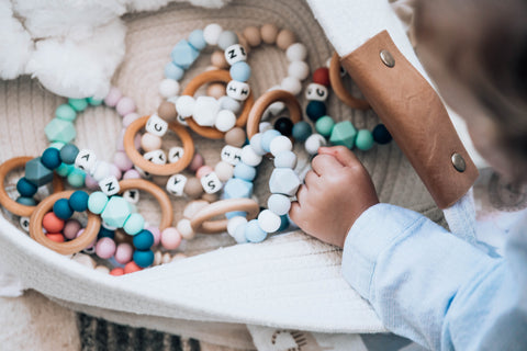 baby teether rings personalized